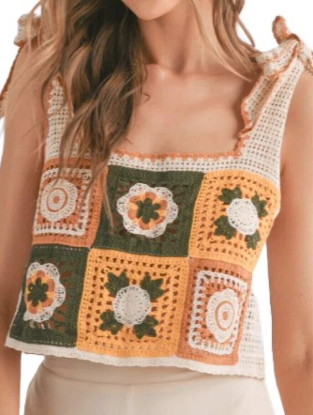 SADIE & SAGE CROCHET TANK